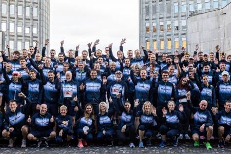 Več kot 240-članska Kolektorjeva ekipa na Ljubljanskem maratonu